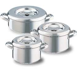 AGA Stainless Steel Casserole Set 1.5  2  3 Litre