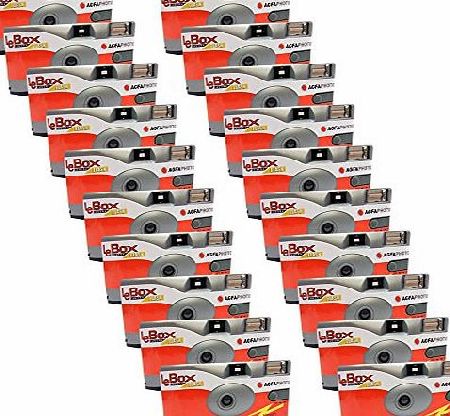 Agfa 20x PHOTO PORST Disposable Camera/Wedding Camera / Agfa (Cameras 27 Photos Flash 20 Pack)