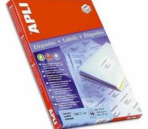 Agipa 1287 Labels for Inkjet / Laser Printers and Photocopiers 105 x 35 mm Box of 1,600