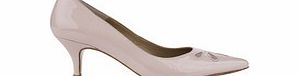 Eloise nude patent leather kitten heels