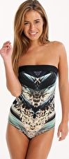 Aguaclara, 1295[^]263058 Exotic Princess Bandeau One Piece - Print