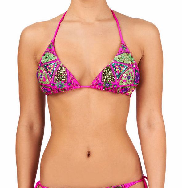 Aguaclara Womens Aguaclara Cusco Carnival Triangle Bikini
