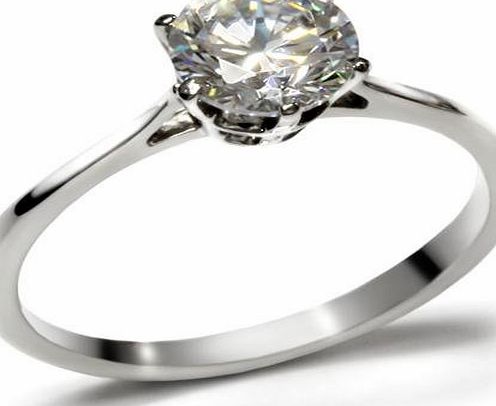 Ah! Jewellery Never Tarnish 2.30ct Solitaire Prongs Flawless Simulated Diamond Ring. Dazzling Outstanding Quality Stamped 316. Lifetime Guarantee.