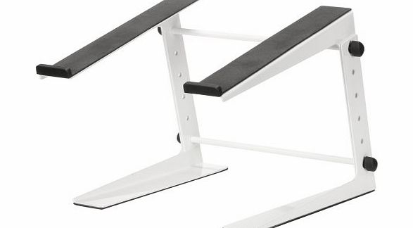 ah Stands Adam Hall Stands SLT001EW Laptop Stand White