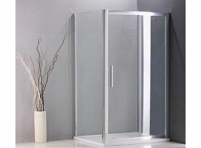 Aica bathrooms 1000x700mm sliding shower door enclosure cubicle panel stone tray (NS4-10 NS3-70 ASR7010)