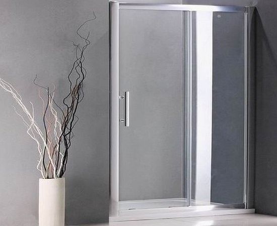 Aica bathrooms 1200x760mm sliding shower door enclosure cubicle glass screen stone tray (NS4-12 ASR7612)