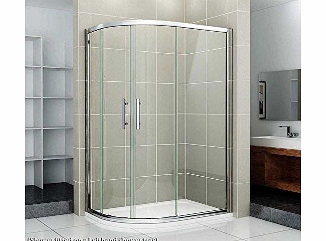 Aica bathrooms 1200x800mm Quadrant Shower Enclosure Cubicle Glass Screen Door (NS7-82)