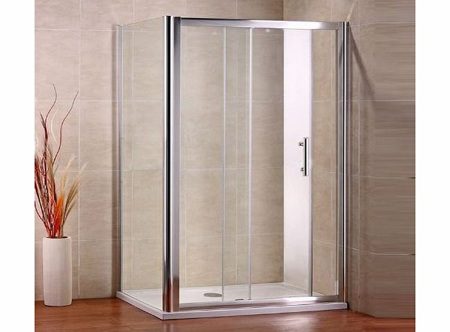 Aica bathrooms 1200X800mm Sliding Door Shower Enclosure stone tray cubicle (NS4-12 NS3-80 ASR8012)