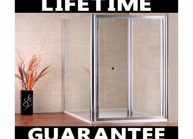 Aica bathrooms 700x900mm Bifold Shower Door Enclosure cubicle Stone tray F88 (NS2-70 NS3-90 ASR7090)