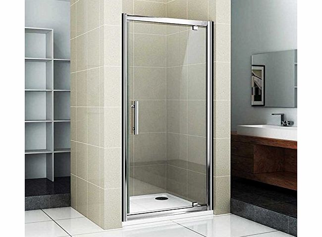Aica bathrooms 760mm Walk In Shower Enclosure Pivot Glass Door Screen (NS9-76)