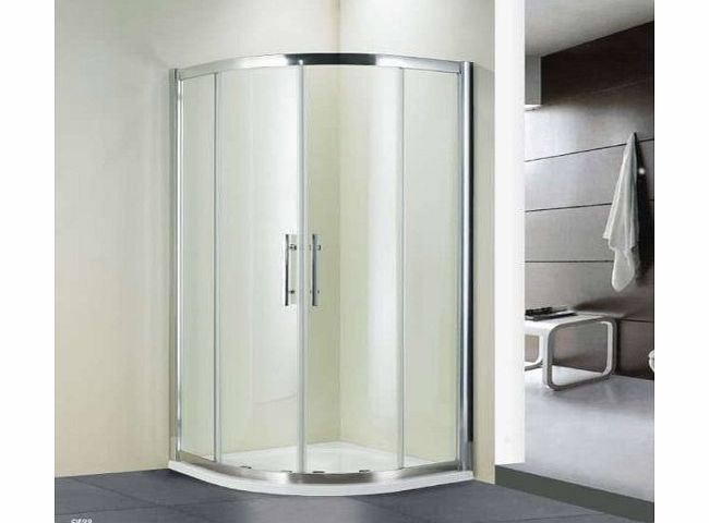 Aica bathrooms 900X900mm Walk in Quadrant Shower Enclosure Sliding Door cubicle 8mm EasyClean(QF90E-8A QF99E-8B)