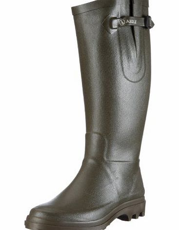 Aigle Womens Aiglentine Wellington Boots, Khaki, 7 UK