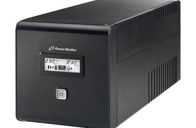 Aiptek PowerWalker VI 1000 LCD 1000VA - 600W Line Interactive UPS System with LCD Display