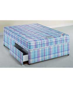 air Bewley King Size Divan/Trizone Medium Mattress 2 Drawers