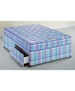 Bewley King Size Divan with Medium Mattress - 2 Drawers