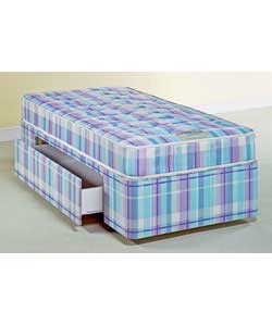 Bewley Single Divan/Trizone Medium Mattress - 1 Drawer