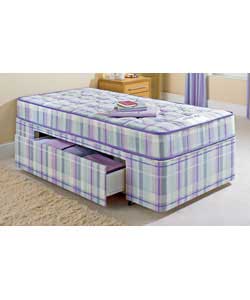 Air Bewley Single Divan with Medium Mattress - 1 Drawer