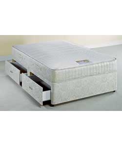 air Coniston King Size Divan/Memory Foam Mattress - 4 Drawer