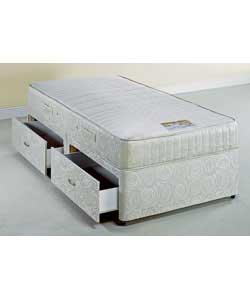 air Coniston Single Divan/Memory Foam Mattress - 2 Drawers