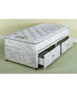 air Coniston Single Divan/Pillow Top Mattress - 2 Drawers