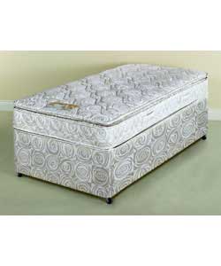 air Coniston Single Divan/Pillow Top Mattress - Non Storage