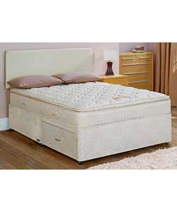 air Coniston Small Double Divan/Pillow Top Mattress 2 Drawer