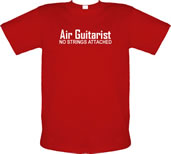 Air Guitarist - No Strings attached male t-shirt.