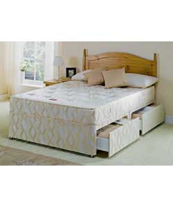 Kingsley Tufted Plus King Size Divan - 4 Drawer