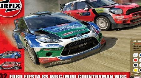 Airfix 1:32 Ford Fiesta WRC and Mini Countryman WRC Gift Model Set