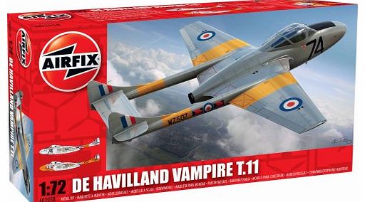 Airfix 1:72 De Havilland Vampire T.11 Aircraft Model Kit