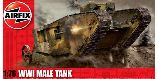 A01315 WWI Male Tank 1:76 Scale Series 1 Plastic Model Kit