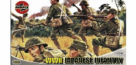 A01718 WWII Japanese Infantry 1:72 Scale Series 1 Plastic Figures