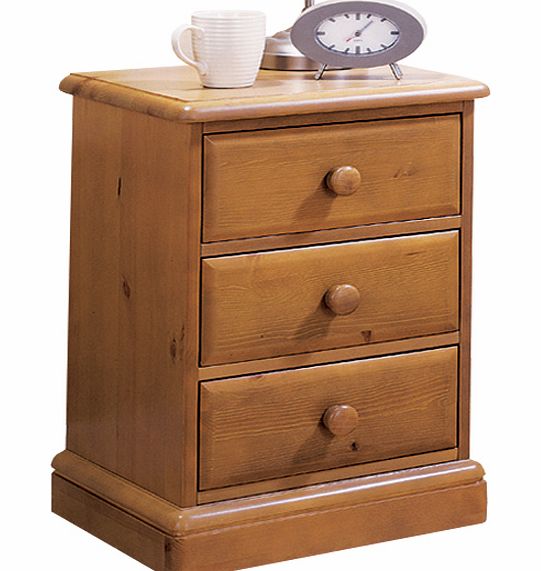 Airsprung Beds 3 Drawer Bedside Table