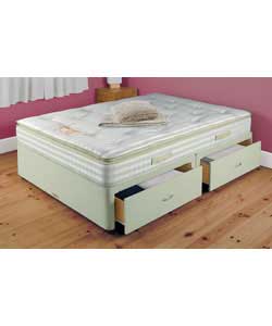 Berkley 4ft6 Double Divan - Pillowtop Matt - 4 Drw