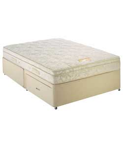Airsprung Berkley Cushion Top 6ft Divan - 2 Drawers