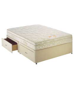 Airsprung Berkley Cushion Top 6ft Divan - 4 Drawers