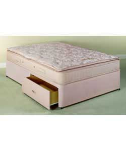 Airsprung Berkley Pillow Top King Size Divan - 2 Drawers