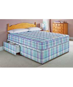Bewley Double Divan with Firm Mattress - 4 Drawers