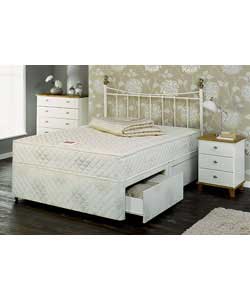 airsprung Carlton Trizone Memory King Size Divan - 4 Drawers