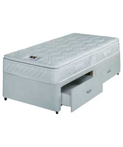 AIRSPRUNG Cheshire Pillowtop Single Divan - 2 Drawer