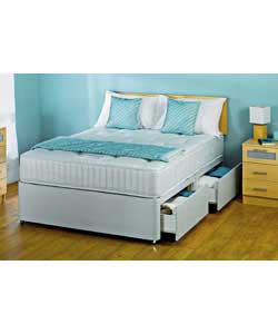 airsprung Ortho Deluxe King Size Divan - 4 Drawers