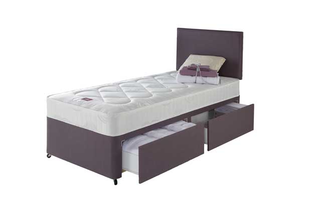 Airsprung Penryn Comfort Single 2 Drw Divan Bed