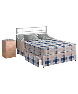 AIRSPRUNG Rimini Deep Quilt Small Double Divan - 4 Drawer