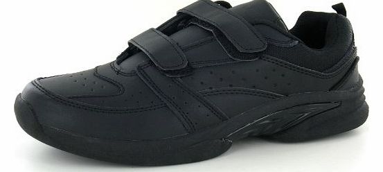 Air-Tech Riddell 2 Velcro Starp leather Trainer (Black, Size 12 UK)