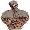 Off Shore Shark Full Zip Hoody (Gravel)