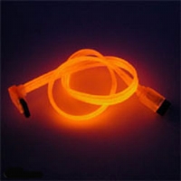 2 dayglo orange 45cm UV cable