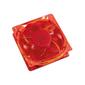 AKASA 80mm Crystal Red case Fan - Red LED- Green Blade
