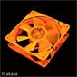 AKASA 8cm Orange UV Reactive Fan- Low Noise
