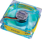 Akasa Fan Nebula Arctic Blue Fan with 4 LEDs ( 80mm