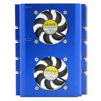 AKASA Hard Disk Drive Cooler Dual Fan - Blue